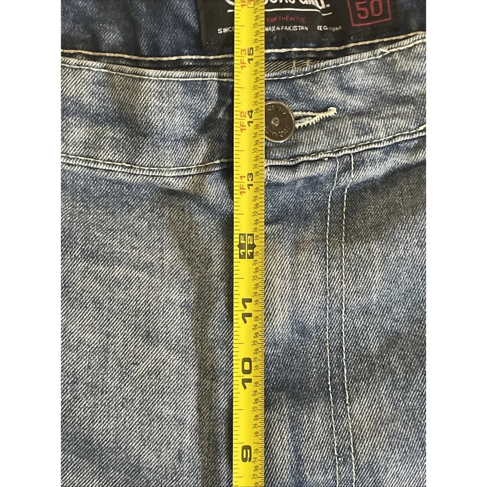 Ecko Unltd Denim Raw 72 Shorts Men's Size 50 Blue Relaxed Baggy Y2K Hip‎ Hop
